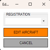 Edit Aircraft Dialog